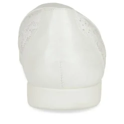 Ballerines Confort BLANC Femme Motif Uni A Enfiler