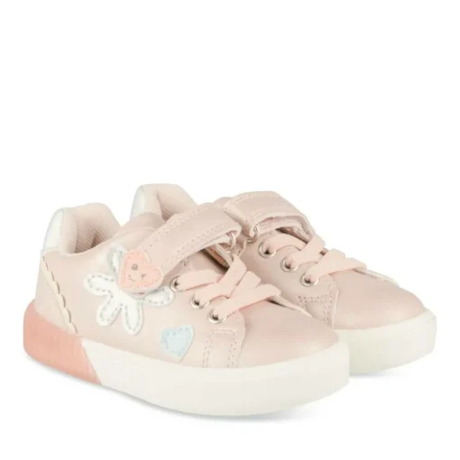 Baskets Baskets ROSE Fille Motif Coeurs Scratch