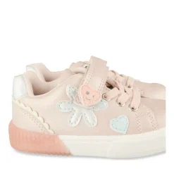 Baskets Baskets ROSE Fille Motif Coeurs Scratch