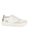 Baskets BLANC Femme Motif Uni Lacets