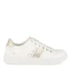 Baskets BLANC Femme Motif Animal Lacets