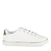 Baskets BLANC Femme Motif Uni Lacets