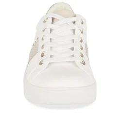 Baskets BLANC Femme Motif Animal Lacets