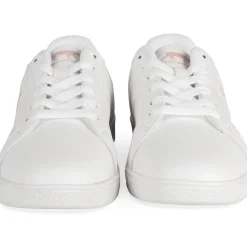 Baskets BLANC Femme Motif Uni Lacets