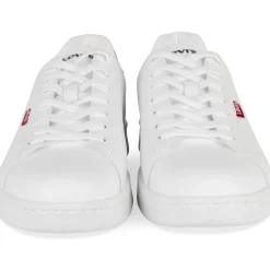 Baskets BLANC Femme Motif Uni Lacets