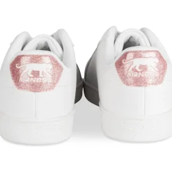 Baskets BLANC Femme Motif Uni Lacets