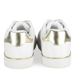 Baskets BLANC Femme Motif Uni Lacets