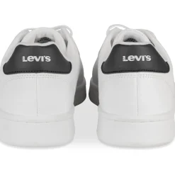 Baskets BLANC Femme Motif Uni Lacets