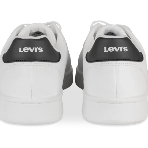 Baskets BLANC Femme Motif Uni Lacets