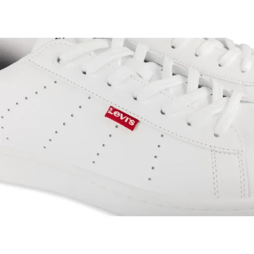 Baskets BLANC Femme Motif Uni Lacets