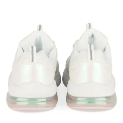 Baskets BLANC Fille Motif Iridescent Lacets