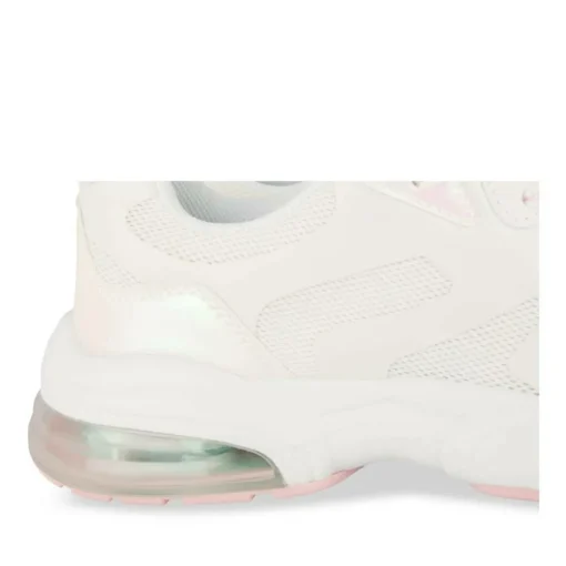Baskets BLANC Fille Motif Iridescent Lacets