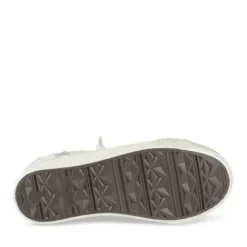 Baskets BLANC Fille Motif Etoiles Lacets