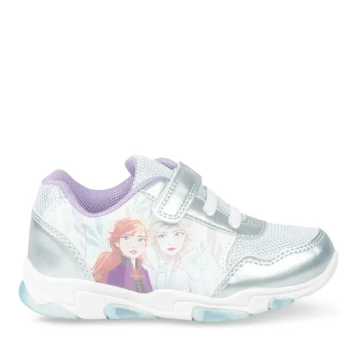 Baskets BLEU Fille Motif Uni Scratch