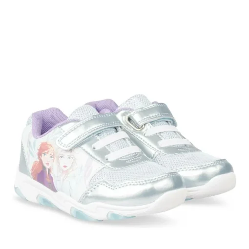 Baskets BLEU Fille Motif Uni Scratch