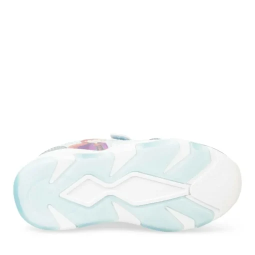 Baskets BLEU Fille Motif Uni Scratch