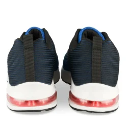 Baskets BLEU Garçon Motif Uni A Enfiler