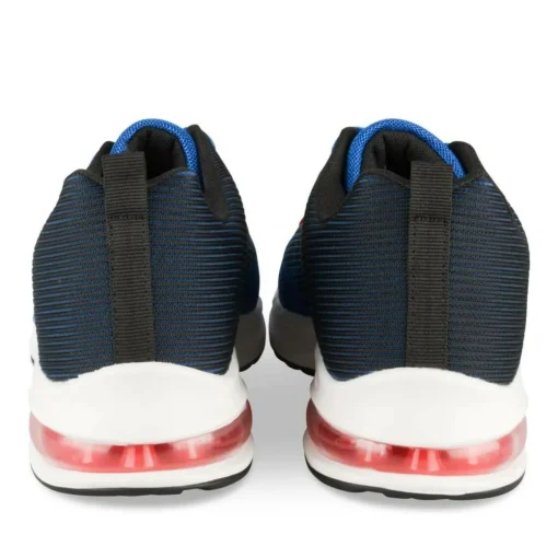 Baskets BLEU Garçon Motif Uni A Enfiler