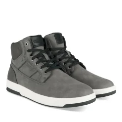 Baskets GRIS Homme Motif Uni Lacets