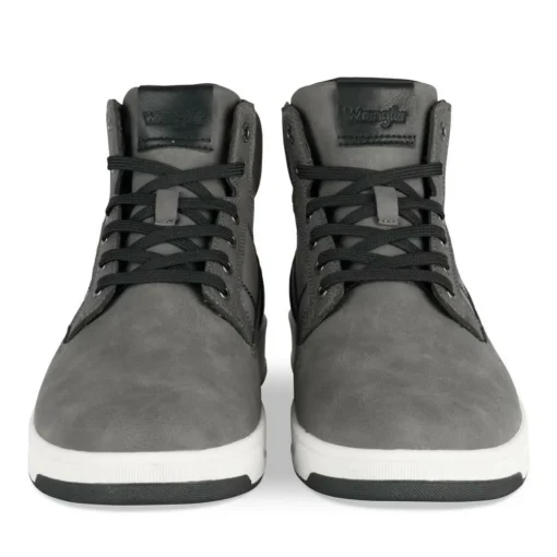 Baskets GRIS Homme Motif Uni Lacets