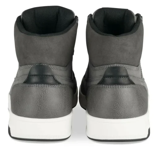 Baskets GRIS Homme Motif Uni Lacets