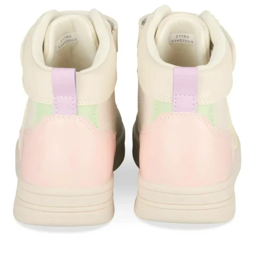 Baskets Montante BEIGE Fille Motif Multicolore Scratch