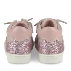 Baskets Montante ROSE Fille Motif Coeurs Fermeture éclair