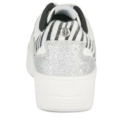 Baskets NOIR Femme Motif Uni A Enfiler