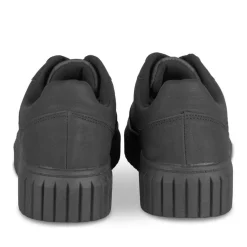 Baskets NOIR Femme Motif Uni Lacets