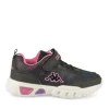 Baskets NOIR Fille Motif Uni Scratch