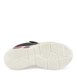 Baskets NOIR Fille Motif Uni Scratch