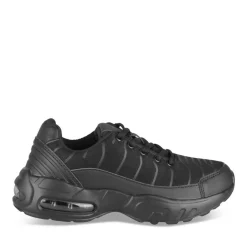 Baskets NOIR Garçon Motif Uni Lacets
