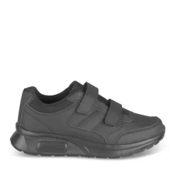 Baskets NOIR Garçon Motif Uni Lacets