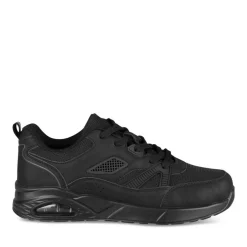 Baskets NOIR Garçon Motif Uni A Enfiler