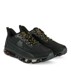 Baskets NOIR Garçon Motif Uni Lacets
