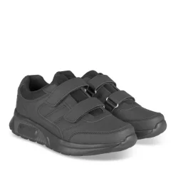 Baskets NOIR Garçon Motif Uni Lacets