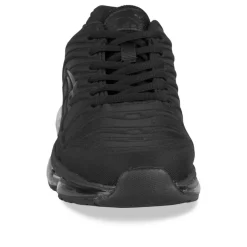 Baskets NOIR Garçon Motif Uni Lacets
