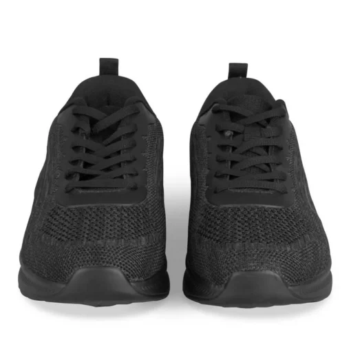 Baskets NOIR Garçon Motif Uni Lacets