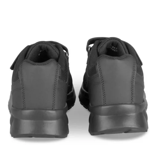 Baskets NOIR Garçon Motif Uni Lacets