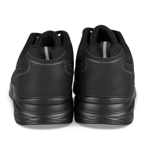 Baskets NOIR Garçon Motif Uni A Enfiler