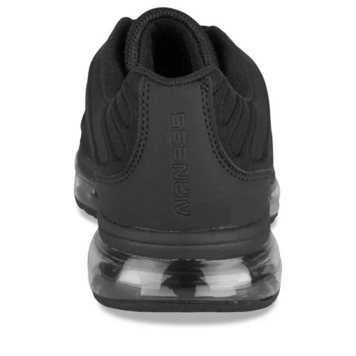 Baskets NOIR Garçon Motif Uni Lacets