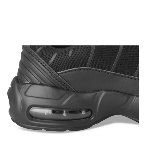 Baskets NOIR Garçon Motif Uni Lacets