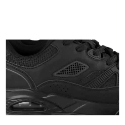 Baskets NOIR Garçon Motif Uni A Enfiler