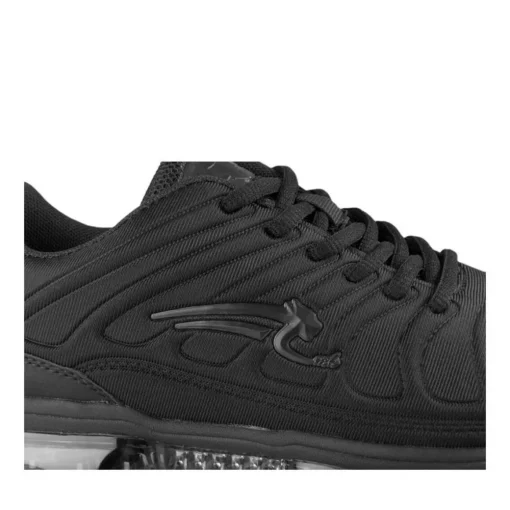 Baskets NOIR Garçon Motif Uni Lacets