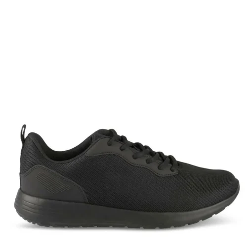 Baskets NOIR Homme Motif Uni Lacets