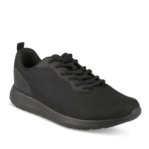 Baskets NOIR Homme Motif Uni Lacets