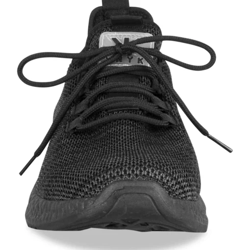 Baskets NOIR Homme Motif Uni Lacets