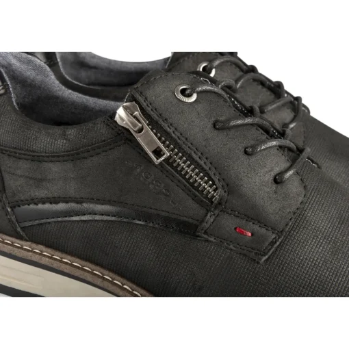 Baskets NOIR Homme Motif Uni Lacets