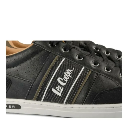 Baskets NOIR Homme Motif Uni A Enfiler