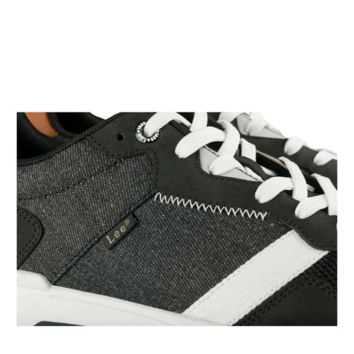 Baskets NOIR Homme Motif Uni Lacets